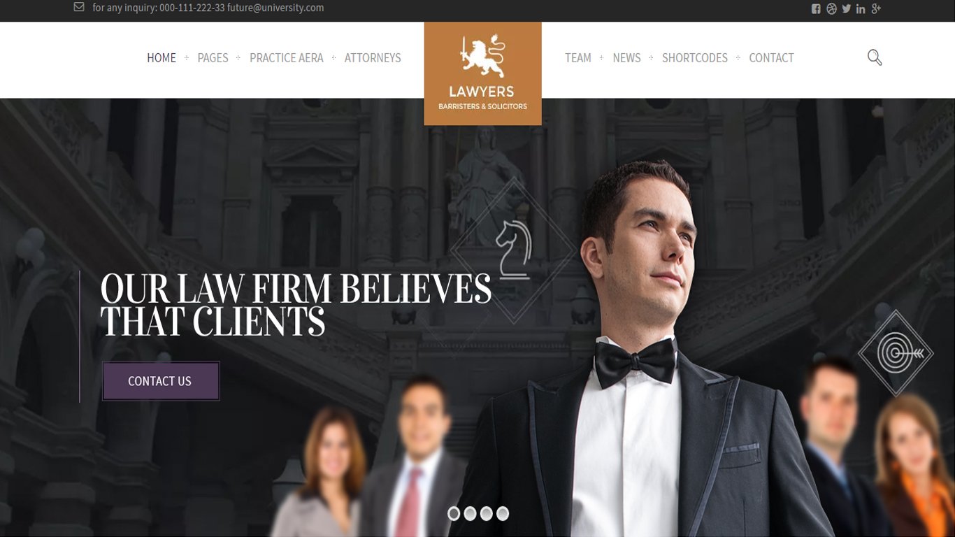 Law Practice Theme - Lawyer WordPress Theme