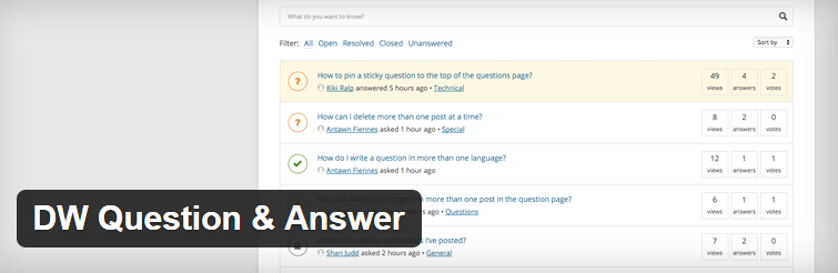 DW Question and Answer : Forum Plugin