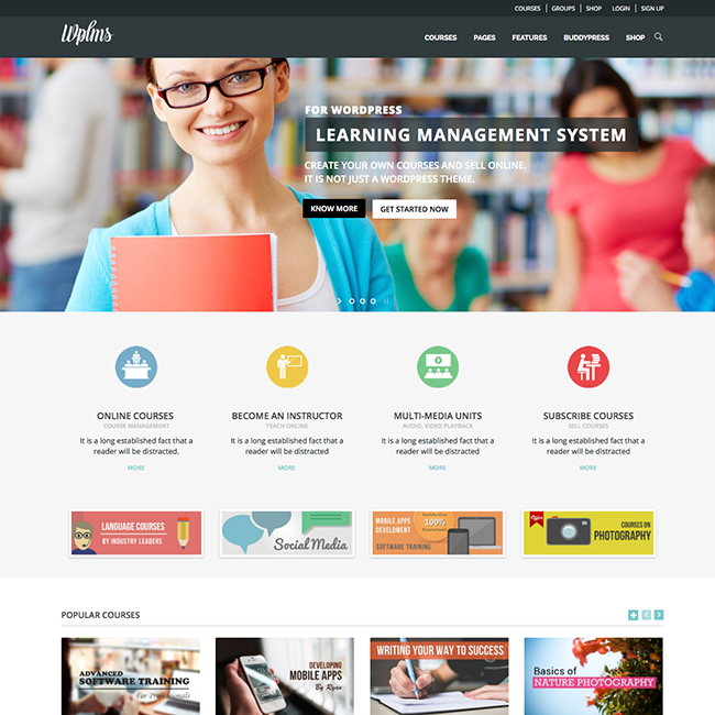 WPLMS : LMS Themes