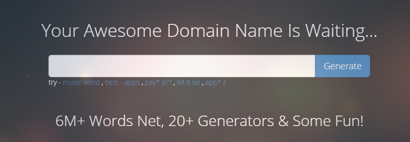 Domain Name Generators,Domain Name Generators
