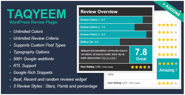 Taqyeem - WordPress Review Plugin