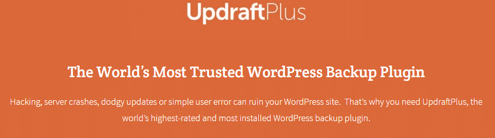 UpdraftPlus WordPress Backup plugin