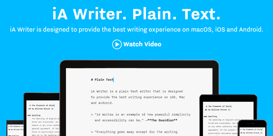 iA Writer: writing app