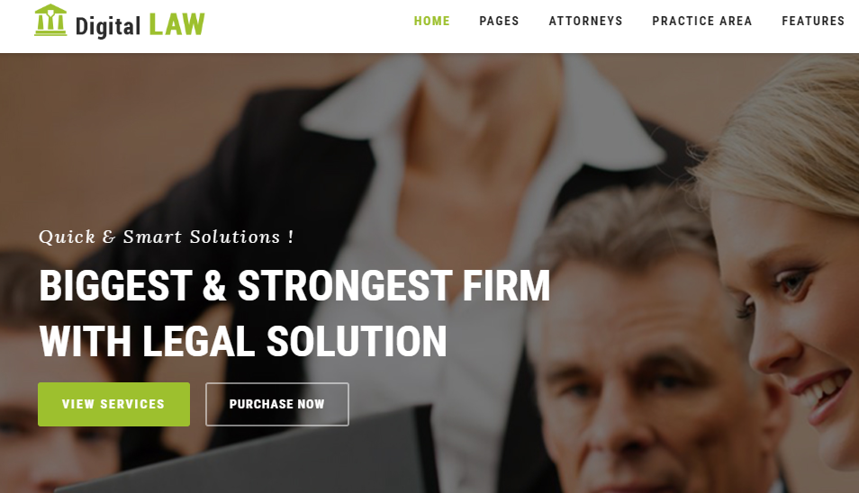 Digital Law - Lawyer Website Template