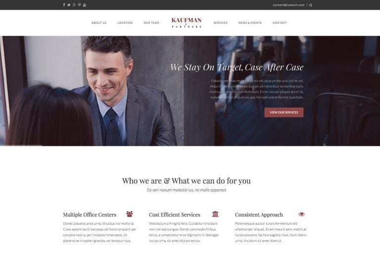 Kaufman - Lawyer & Attorney WordPress Theme