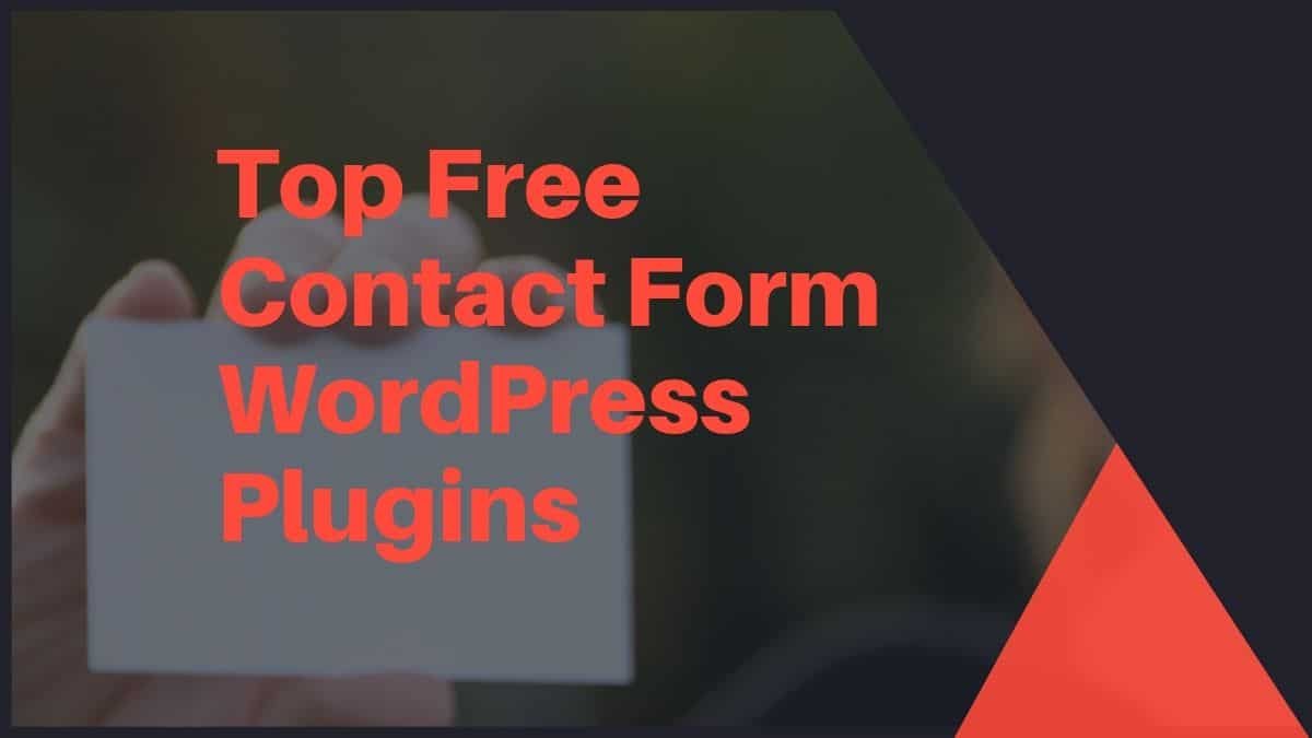 Contact Form WordPress Plugins