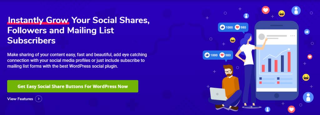 WordPress social sharing plugin