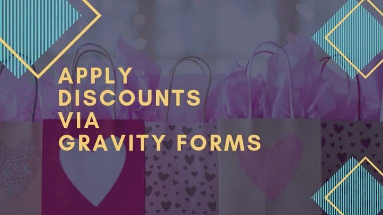 discounts via gravity forms