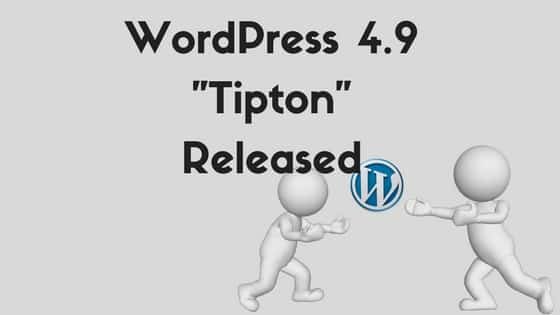 WordPress 4.9 Released 2