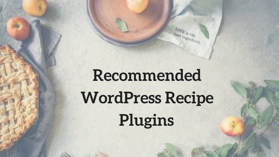 Recommended WordPressRecipe plugins