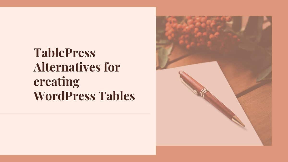 TablePress Alternatives