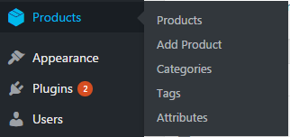 WooCommerce Product categories, Tags, Attributes