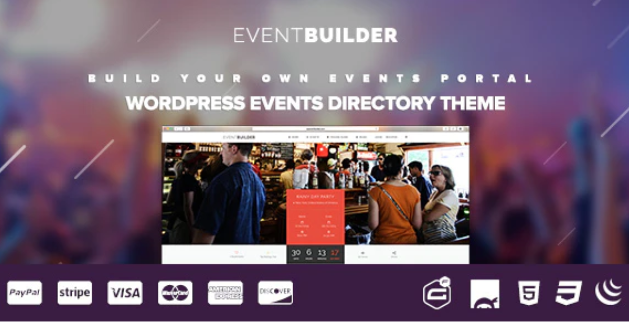 WordPress event theme
