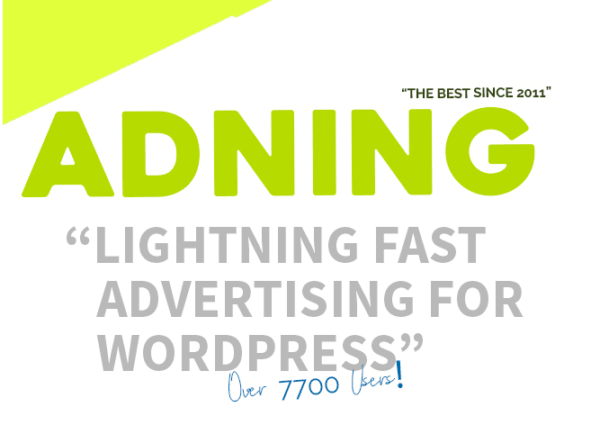 Adning, WordPress ads plugin