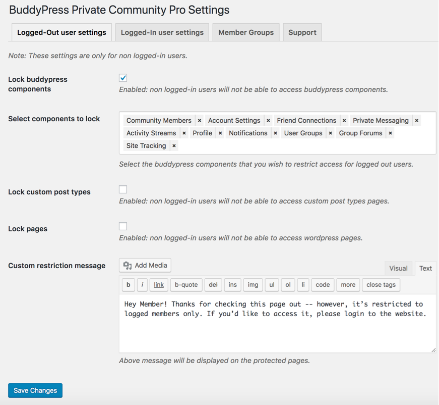 BuddyPress Private Community Pro Plugin