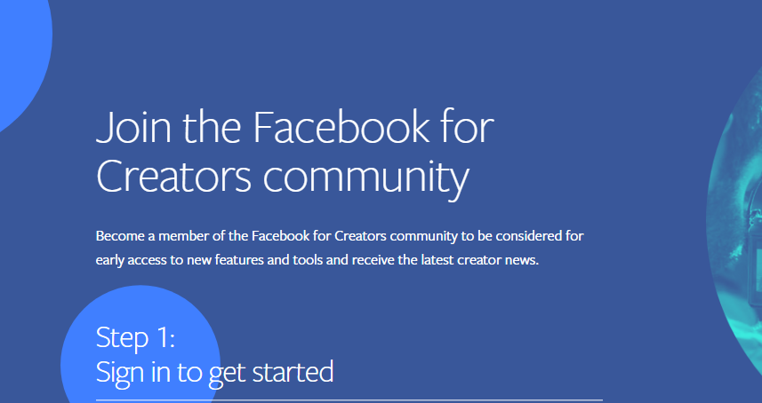 facebook for creators