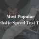 Website Speed Test Tools