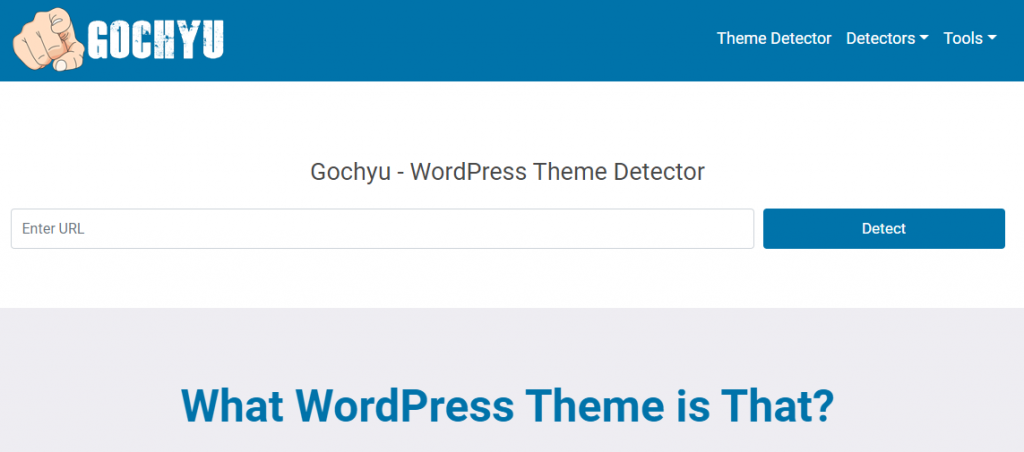 Gochyu - WordPress Theme Detector