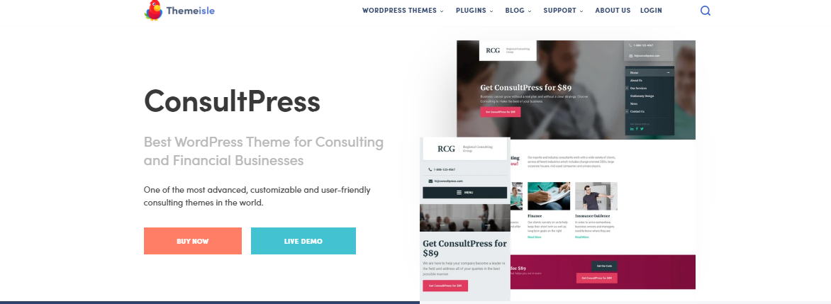 Insurance WordPress Themes consultpress
