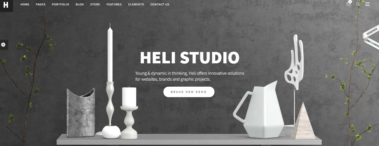 heli wordpress theme for digital agency