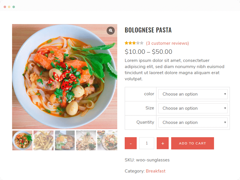 woocommerce- how to start your own food blog