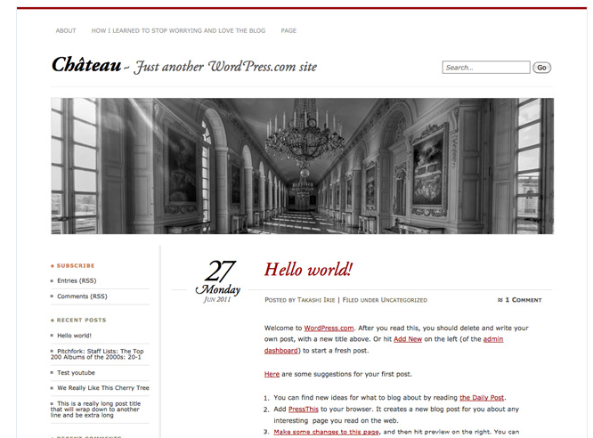 Chateau: Booking WordPress Themes 