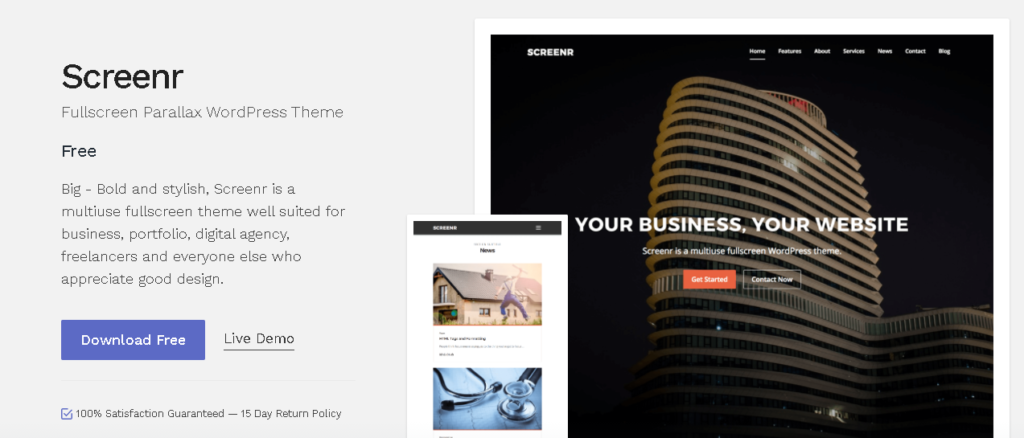 Landing Page WordPress Themes 