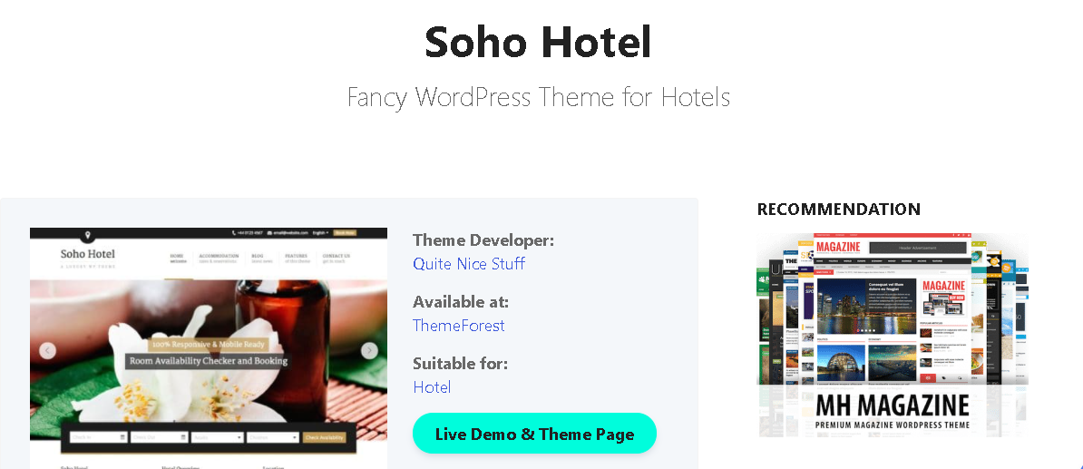 Booking WordPress Themes 