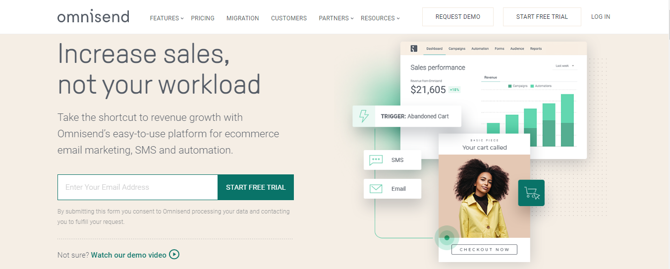Omnisend- Email tool for E-Commerce