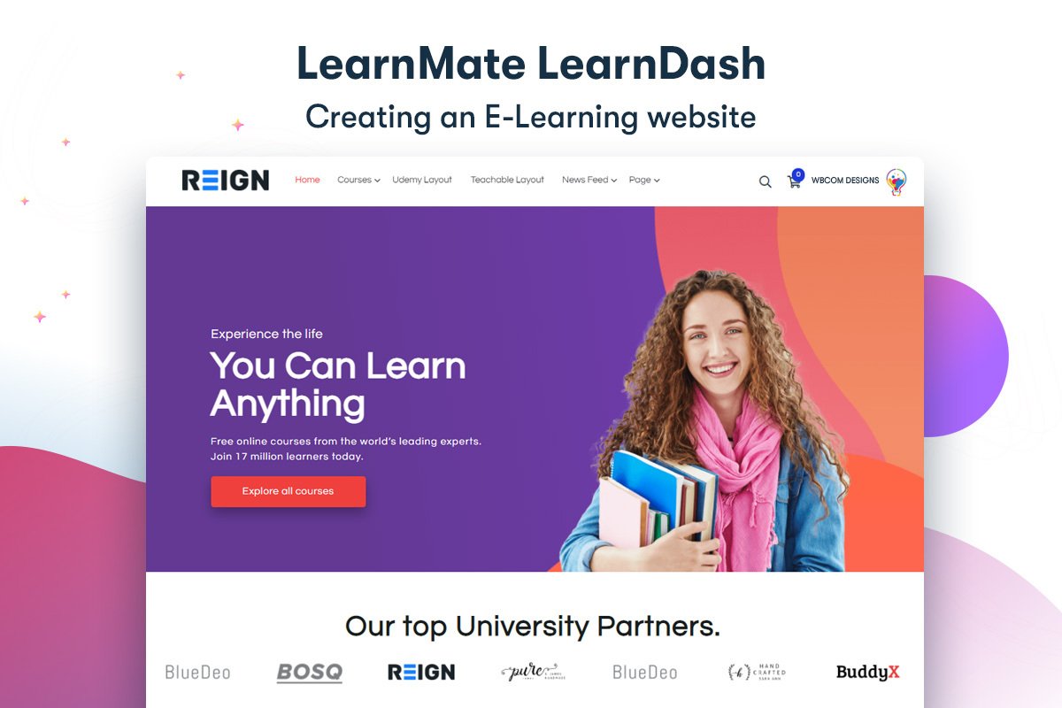 LearnMate LearnDash- WordPress Themes for Developers