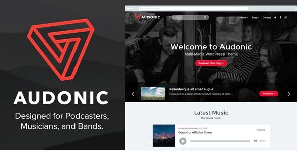 Audonic- WordPress themes for Podcast