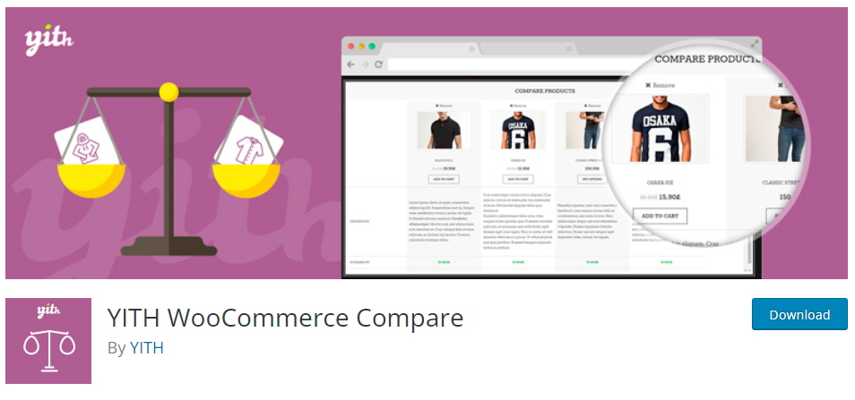 YITH woocommerce compaier