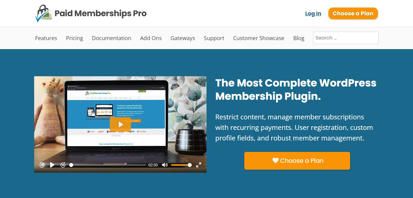 paid membership pro plugin