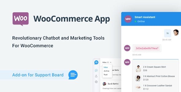 WooCommerce Chat Bot and Marketing App for Support Board