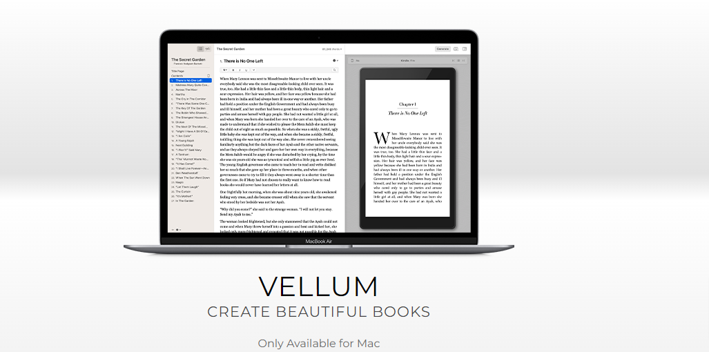 Vellum- Writing Software