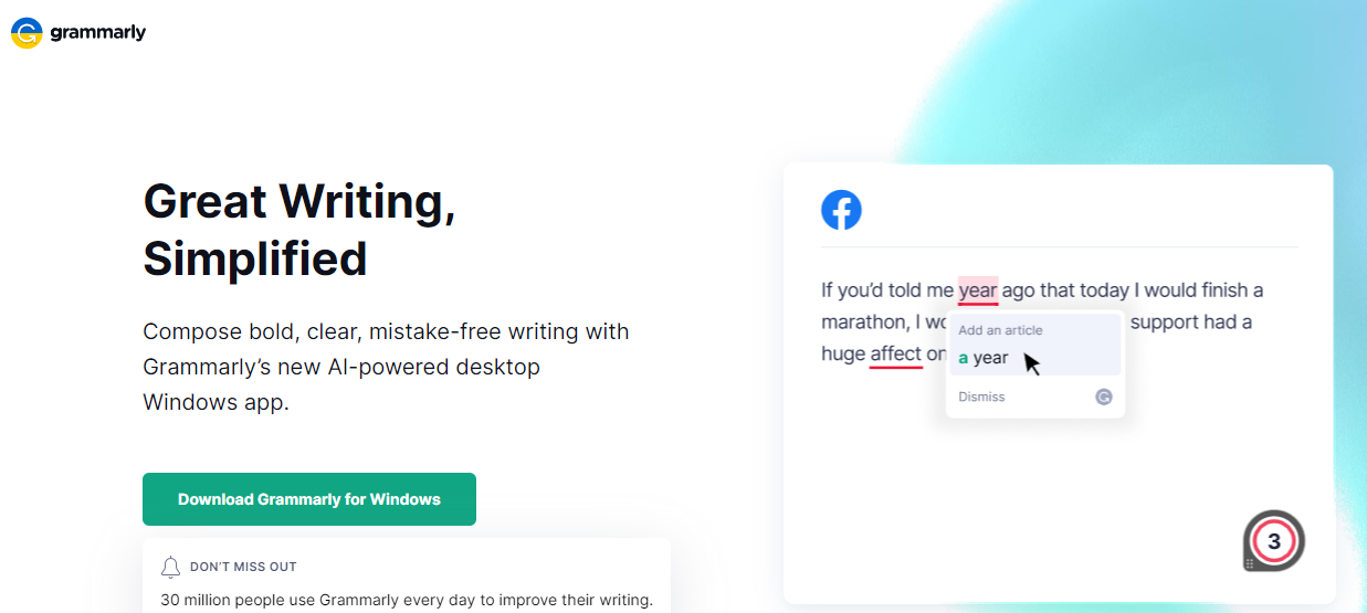 Grammarly: Content Creation- Chrome Extensions for Digital Marketers