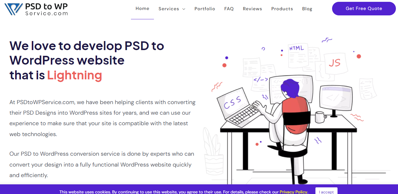 PSD to WPService.com- PSD To WordPress Service