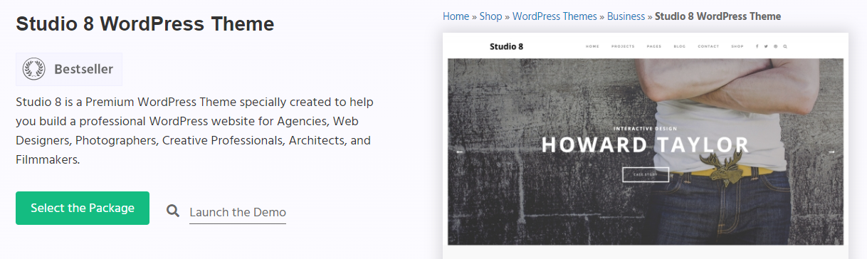 Studio 8- WordPress Design Services Agency Themes