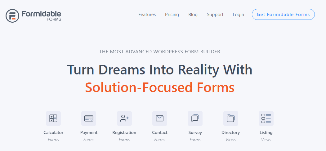Formidable Forms - WordPress voting plugins 