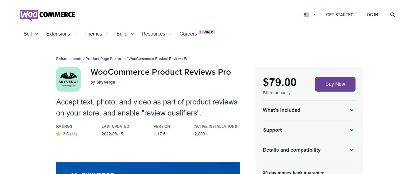 WooCommerce Product Reviews Pro plugin