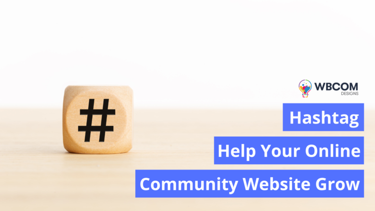 Hashtag for community website