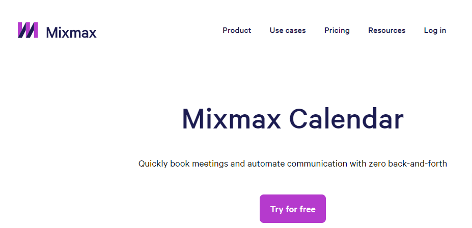Mixmax- Online Scheduling Tools