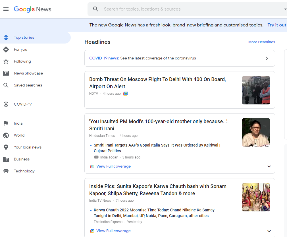 Google-News- Content Aggregator