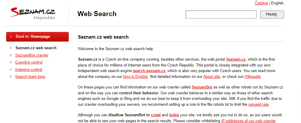 Seznam- Top Search Engines