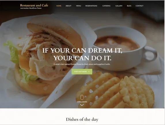 Restaurant and Café- Bakes and Cakes WordPress Themes