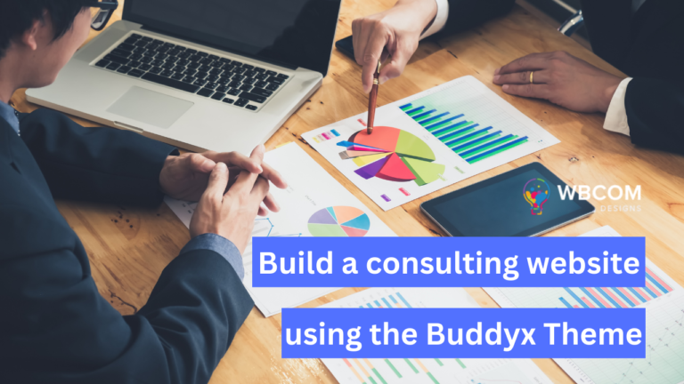 How to build a consulting website using the Buddyx Theme?